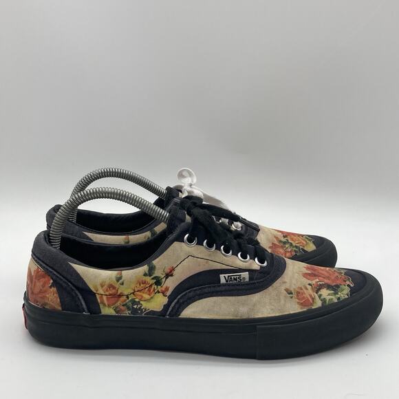 Mens Size 9.5 Vans Slip-On Jean Paul Gaultier x Supreme Floral Collab Skate Shoe - Picture 1 of 12
